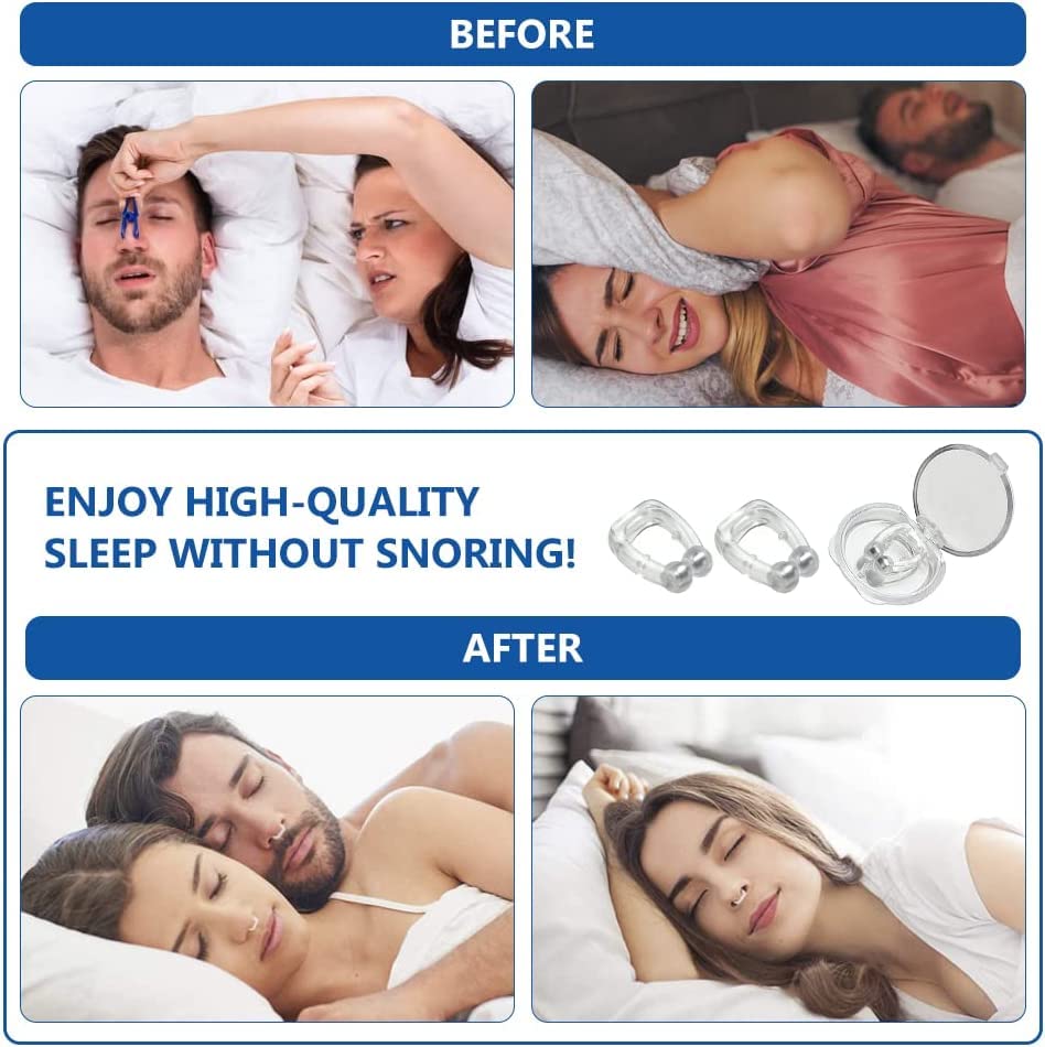 Silicone Magnetic Anti Snoring Nose Clip (PACK OF 2)
