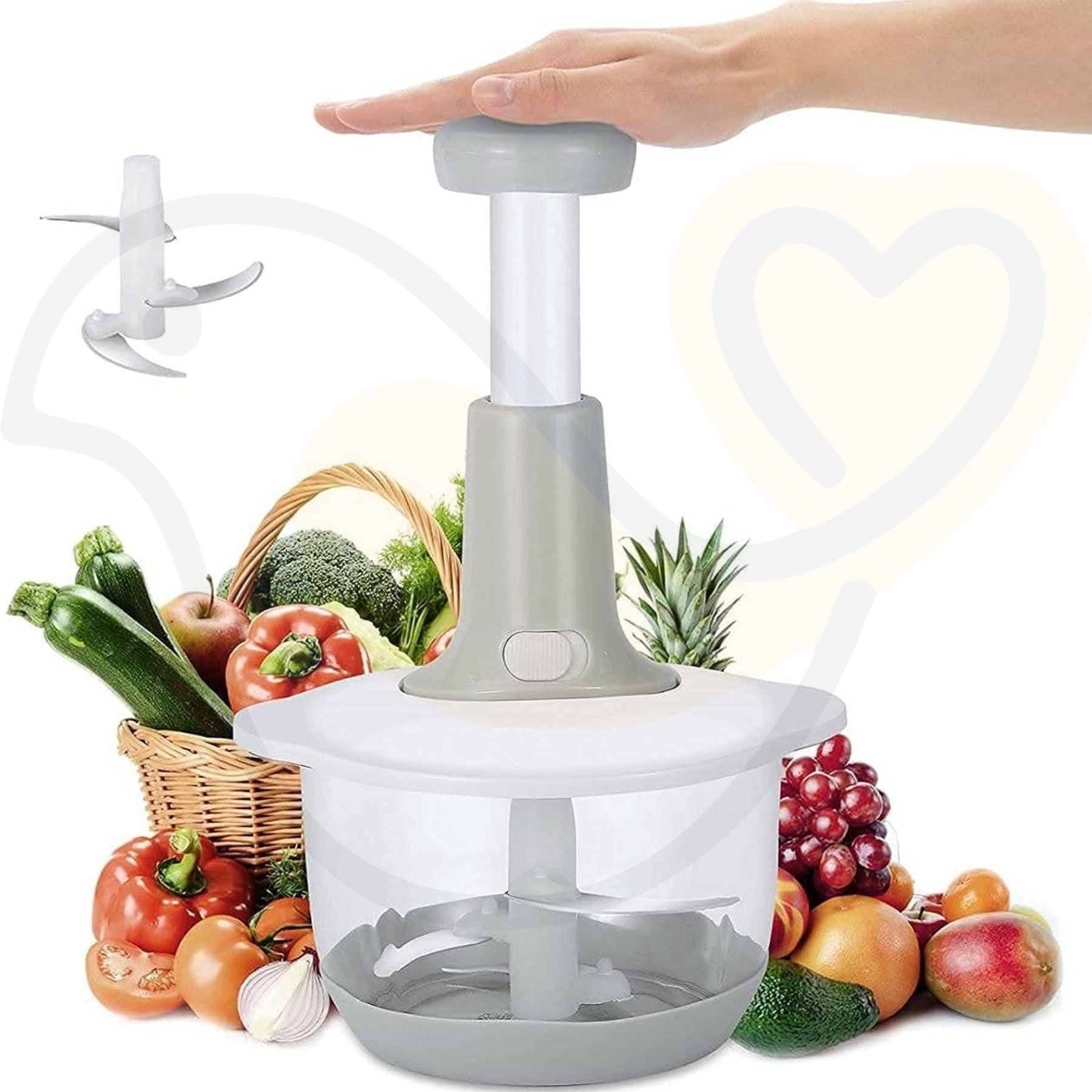 2 LITER MANAUAL HAND PUSH CHOPPER